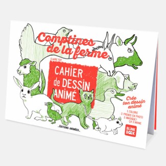 Cahier de dessin animé : Les comptines de la ferme