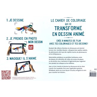 Cahier de dessin animé : Au temps des dinosaures